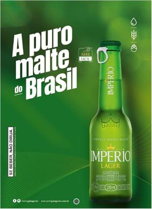Cartaz A3 Império Lager 210 Ml Sem Precificador - 420x297      Pacote com 100 Cartazes