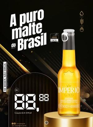 Cartaz Império Gold 210 Ml Com Precificador - A3 420x297      Pacote com 100 Cartazes