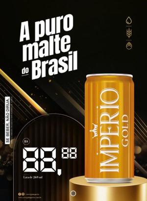 Cartaz Império Gold 269 Ml Com Precificador - A3 420x297      Pacote com 100 Cartazes