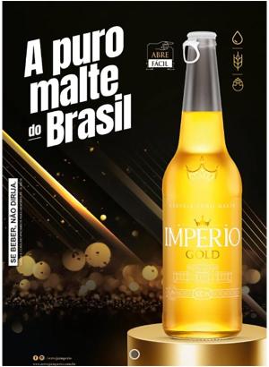 Cartaz Império Gold 600 Ml Sem Precificador - A3 420x297      Pacote com 100 Cartazes