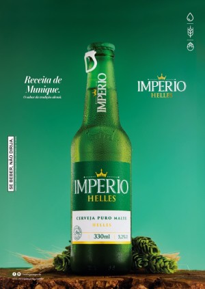 Cartaz Império Helles 330 Ml Sem Precificador - A3 420x297      Pacote com 100 Cartazes