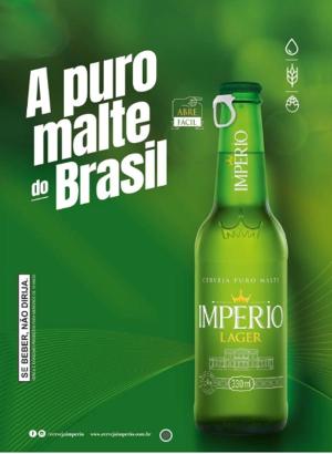 Cartaz Império Lager 330 Ml Sem Precificador 420x297      Pacote com 100 Cartazes