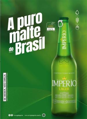 Cartaz Império Lager 600 Ml Sem Precificador - A3 420x297      Pacote com 100 Cartazes