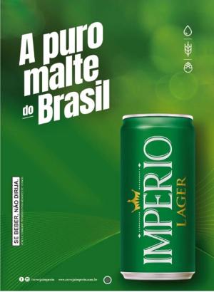 Cartaz Império Lager Lata 269 Ml Sem Precificador - A3 420x297      Pacote com 100 Cartazes