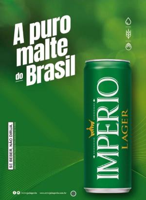 Cartaz Império Lager Lata 350 Ml Sem Precificador - A3 420x297      Pacote com 100 Cartazes