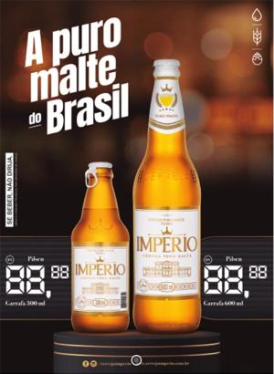 Cartaz Império Pilsen 300/600 Com Precificador - A3 420x297      Pacote com 100 Cartazes