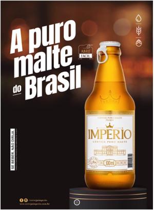 Cartaz Império Pilsen 300 Ml Sem Precificador - A3 420x297      Pacote com 100 Cartazes