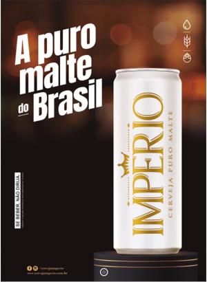 Cartaz Império Pilsen Lata 350 Ml Sem Precificador - A3 420x297      Pacote com 100 Cartazes