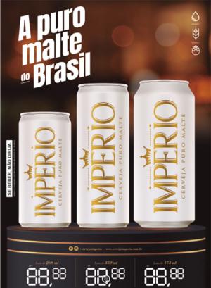 Cartaz Império Pilsen Latas Com Precificador - A3 420x297      Pacote com 100 Cartazes