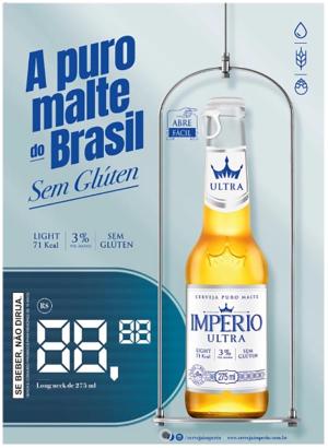 Cartaz Império Ultra 275 Ml Com Precificador - A3 420x297      Pacote com 100 Cartazes