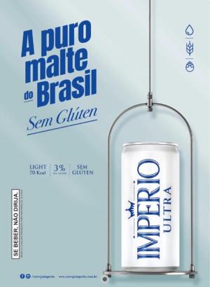 Cartaz Império Ultra Lata 269 Ml Sem Precificador - A3 420x297      Pacote com 100 Cartazes