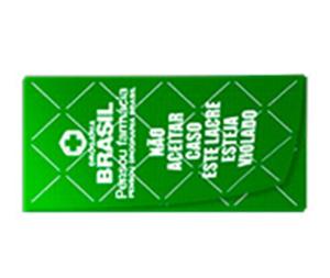 LACRE DE SEGURANÇA ADESIVO PAPEL 80G RETANGULAR 90X45MM - 4X0      
